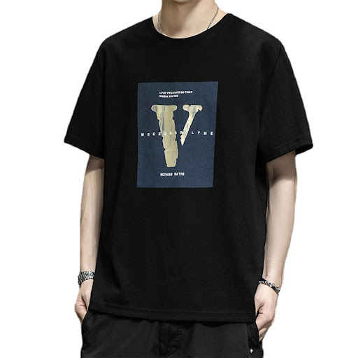Title 6, Mens Short Sleeve T-shirt Summer Ice Silk Half...