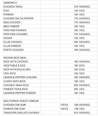 Healthy Downtown menu 1