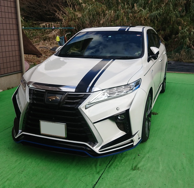 ハリアーのスパシャン・洗車した！・噴霧器・ムササビクロス・帰省しましたに関するカスタム事例の投稿画像1枚目