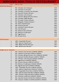 Biryanis And Thalis menu 3
