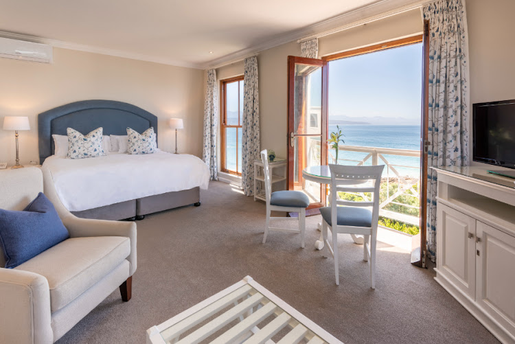 The spacious rooms of the five-star The Plettenberg offer sweeping ocean views, with amenities that include high-definition TV, aircon, a mini-fridge (snacks and drinks included) and Wi-Fi.