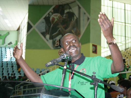 KNUT Secretary General Wilson Sossion during the KNUT Annual Delegates conference, 2014. /COLLINS KWEYU