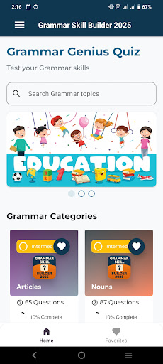 Screenshot Grammar Skill Builder 2025
