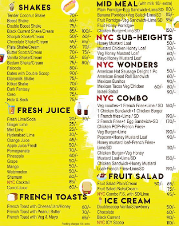 Newyork Cafe menu 