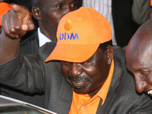 ODM Leader Raila Odinga during an ODM delegates meeting. Photo/Monicah Mwangi