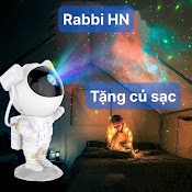 Đèn Chiếu Sao Phi Hành Gia Galaxy Tự Xoay Mây Thiên Hà Chiếu Ngàn Sao Kèm Loa Bluetooth - Rabbi Hn