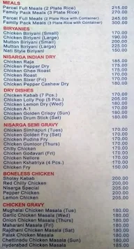 Nisarga menu 2