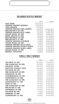 Esquire - Hotel Samrat menu 5