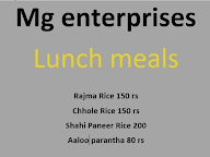 Mg Enterprises menu 1