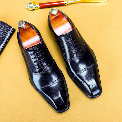 Title 6, Mens Single Leather Shoes Three-Joint Leather ...