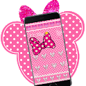 Pink Diamond Minny Bowknot Theme icon