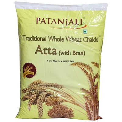 Patanjali Whole Wheat Atta/Ghau Peeth - 10 kg