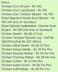 Gazi Veg Non Veg menu 1