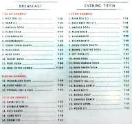 MTR Maiya's, HRBR Layout menu 1