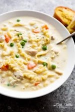 Creamy Chicken Noodle Soup was pinched from <a href="http://cafedelites.com/2016/10/12/creamy-chicken-noodle-soup/" target="_blank">cafedelites.com.</a>