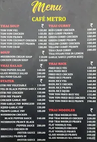 Cafe metro menu 2