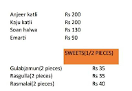 Arihant Sweets menu 2