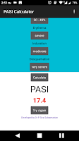 PASI Calculator - Psoriasis Ar Screenshot