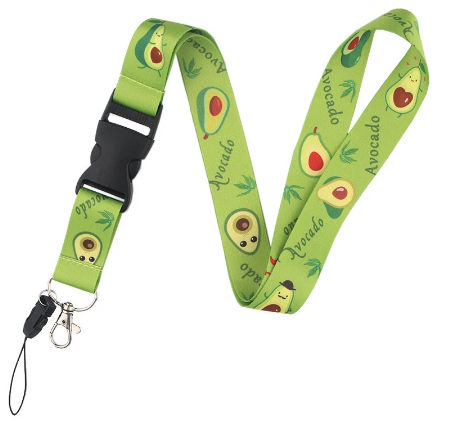 Title 5, Cartoon avocado double-sided printed polyester ...