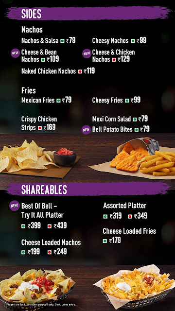 Taco Bell menu 