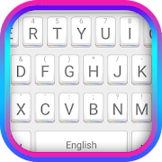 Shiny White Theme&Emoji Keyboard  Icon