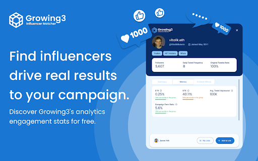 Growing3 - Web3 Influencer Marketing Tool