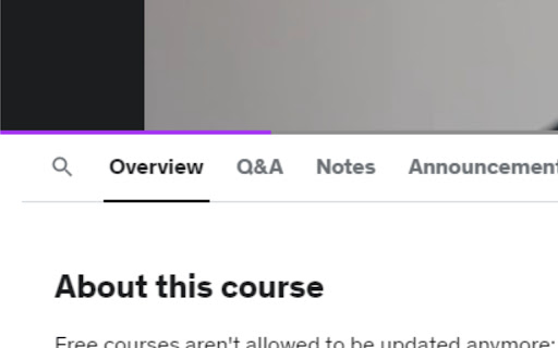 Udemy Permanent Progress Bar