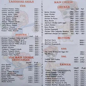 Mouth Watering Food menu 