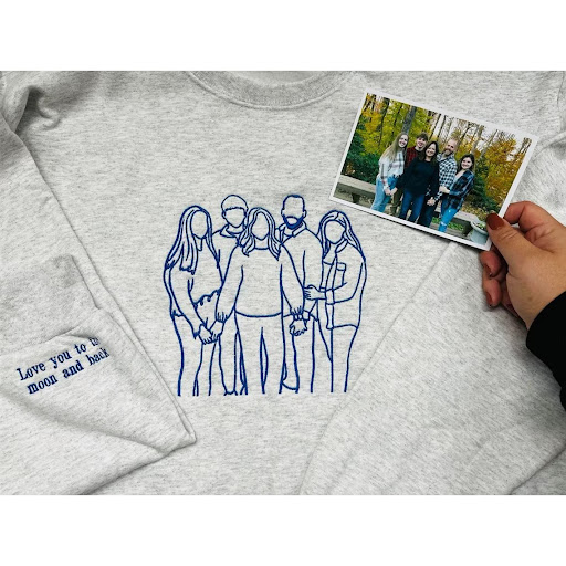Title 3, Custom Embroidery Valentines Day Couple Hooded...
