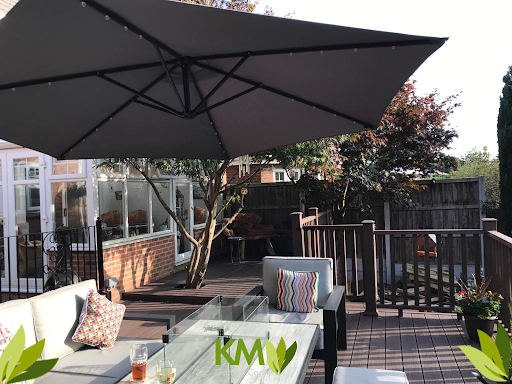 composite decking with composite balustrade