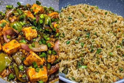 Veg Fried Rice+Paneer Manchurian Gravy+250ml Coldrink