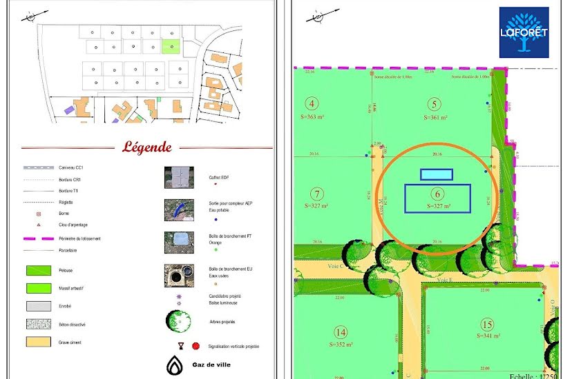  Vente Terrain à bâtir - 352m² à Saint-Augustin (17570) 