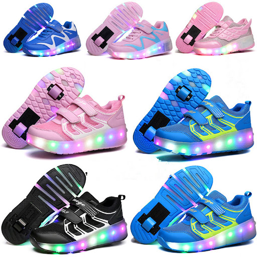Title 2, Colorful LED Rechargeable Two-Wheel Runaway Sho...