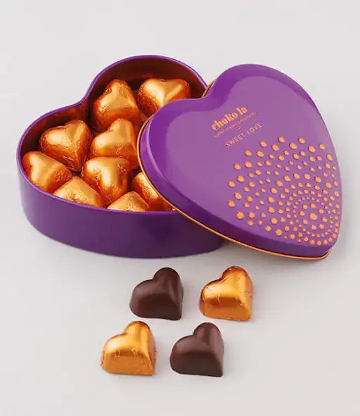 Sweet Love Heart Shaped Chocolate Gift Hamper