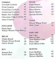 The Cake House menu 4