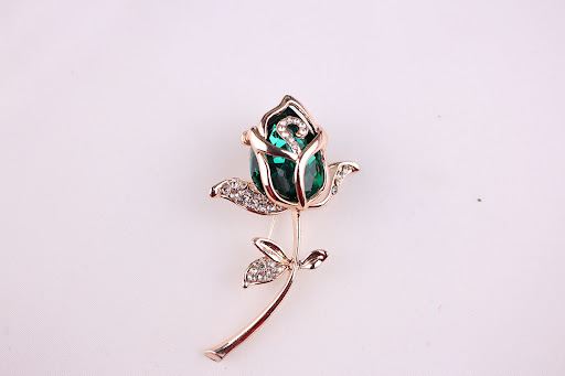 Title 4, Rose fashion brooch. Elevate your style with th...