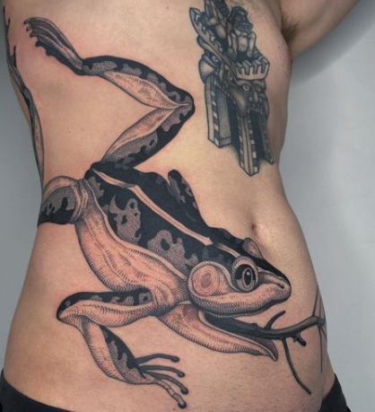 Frog Side Tattoo