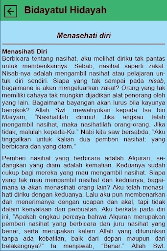 Kitab Bidayatul Hidayah Lengkap