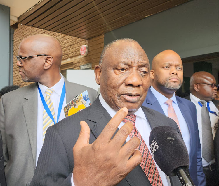 President Cyril Ramaphosa addressed the Agoa summit at Nasrec on Friday.