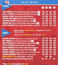 Laziz Pizza menu 2