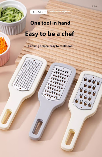 Title 4, 3 in 1 Cheese Grater Portable Handheld Stainles...