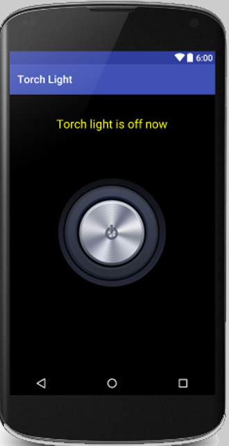 Android application Torch Light screenshort