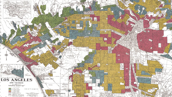 A districting map of Los Angeles