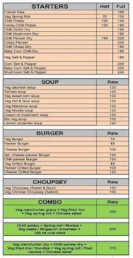 New Chinese Hut menu 1