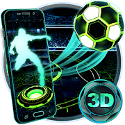 Neon Football Tech 3D Theme  Icon