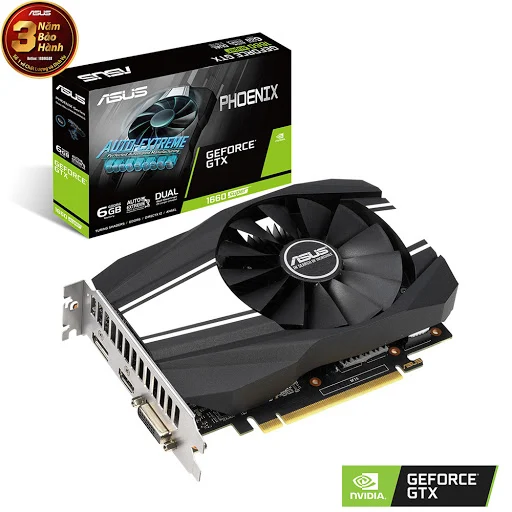 Card màn hình ASUS Phoenix GeForce GTX 1660 SUPER 6GB GDDR6 (PH-GTX1660S-6G)