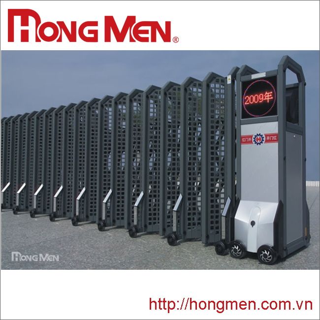 Cổng xếp tự động hợp kim nhôm S690F-G