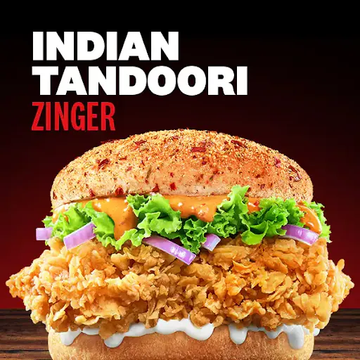 Chicken Zinger Burger - Tandoori