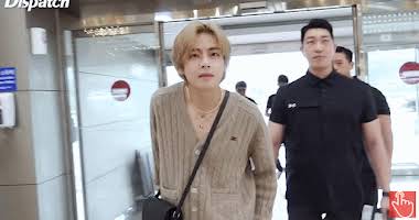 Spotted: Taehyung of @bts.bighitofficial at Gimpo Airport en route