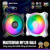 Quạt Tản Nhiệt Fan Case 12Cm Cooler Master Masterfan Mf120 Halo - Led Rainbow Argb 2 Vòng Ring Cực Đẹp, Hiệu Năng Cao